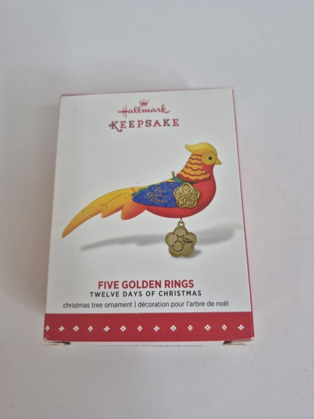 Hallmark Keepsake Five Golden Rings 2015 Christmas Ornament Twelve Days Series